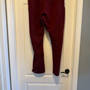 Figs Burgundy Scrubs Cargo Pants